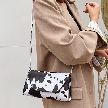 

Women's Fashion New Handbags Ladies Handbags PU Leather Cow Texture Messenger Bag Shoulder Bag