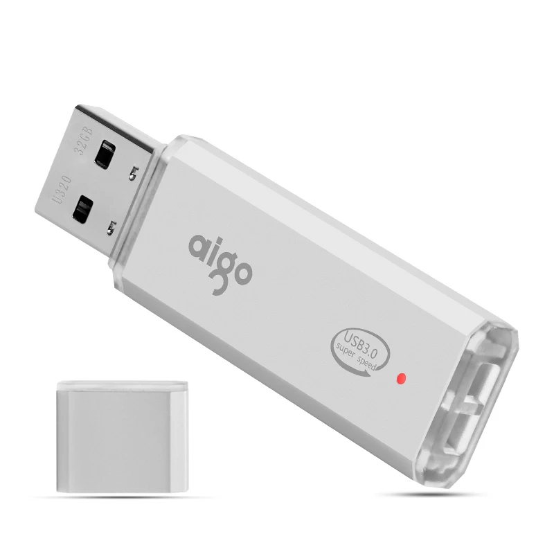 Aigo 32G usb 3,0 высокоскоростной флеш-накопитель светодиодный индикатор pendrive 3,0 Металлический usb флеш-накопитель chiavetta cle usb chiavetta usb