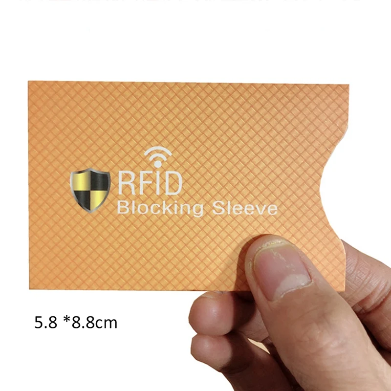 OR 5 шт. Противоугонный для RFID с протекторами для банковских карт блокирующий держатель карты кожаный чехол чехлы Защитный чехол для банковских карт - Цвет: OR