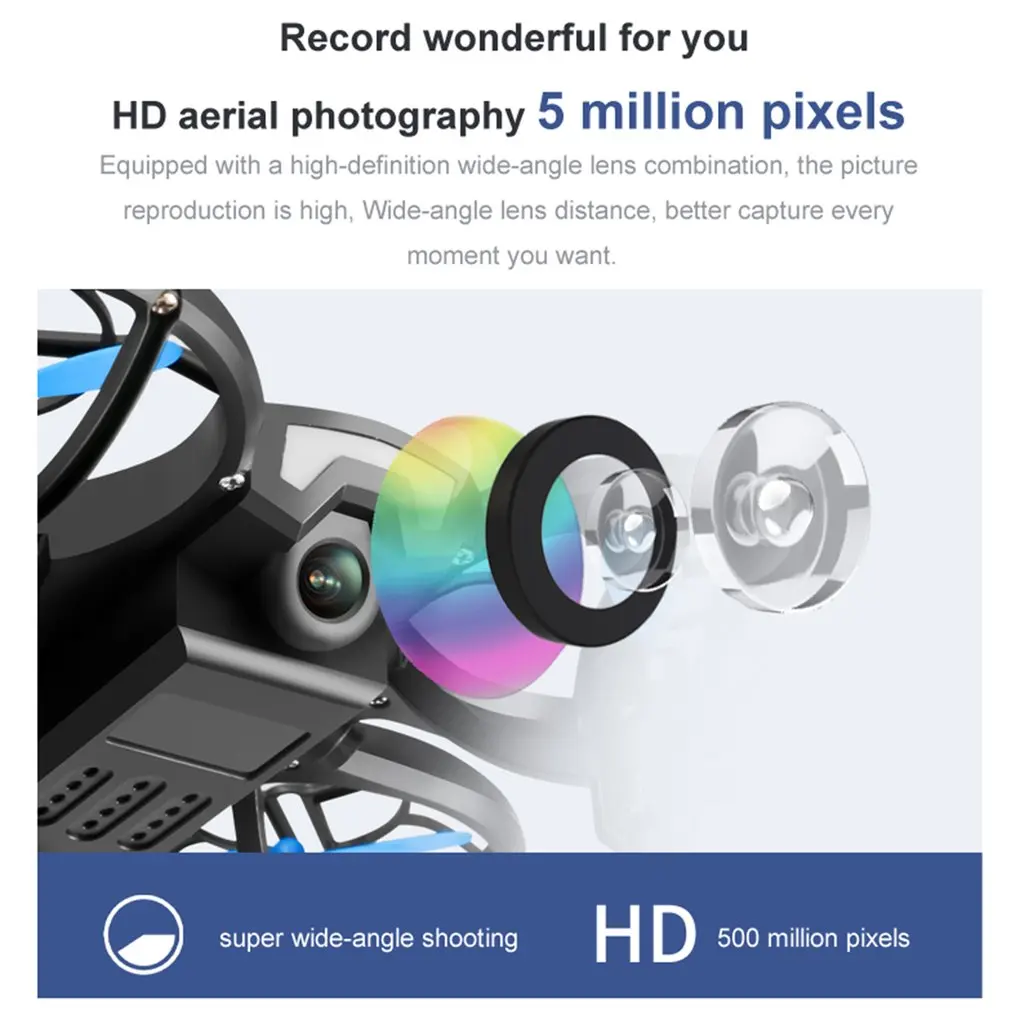 2021 NEW Quadcopter V8 drone 4k profesional 1080P 480P HD Camera WiFi Fpv Air Pressure Altitude Hold Black RC Drone Toy