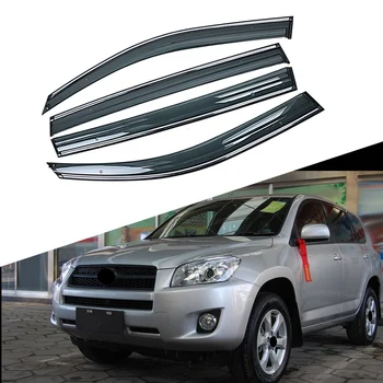 

For TOYOTA RAV4 XA30 2005-2013 Car Window Sun Rain Shade Visors Shield Shelter Protector Cover Trim Frame Sticker Accessories