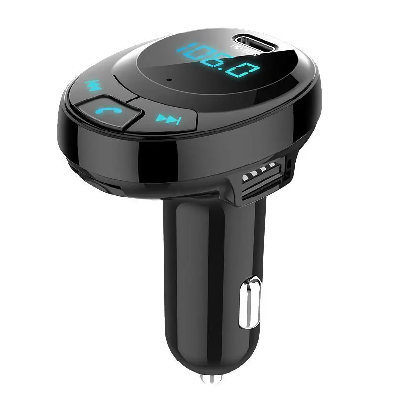 ONEWELL двойной USB и type-C зарядный порт Автомобильный Bluetooth fm-передатчик, беспроводной fm-радио Bluetooth адаптер Hands-free