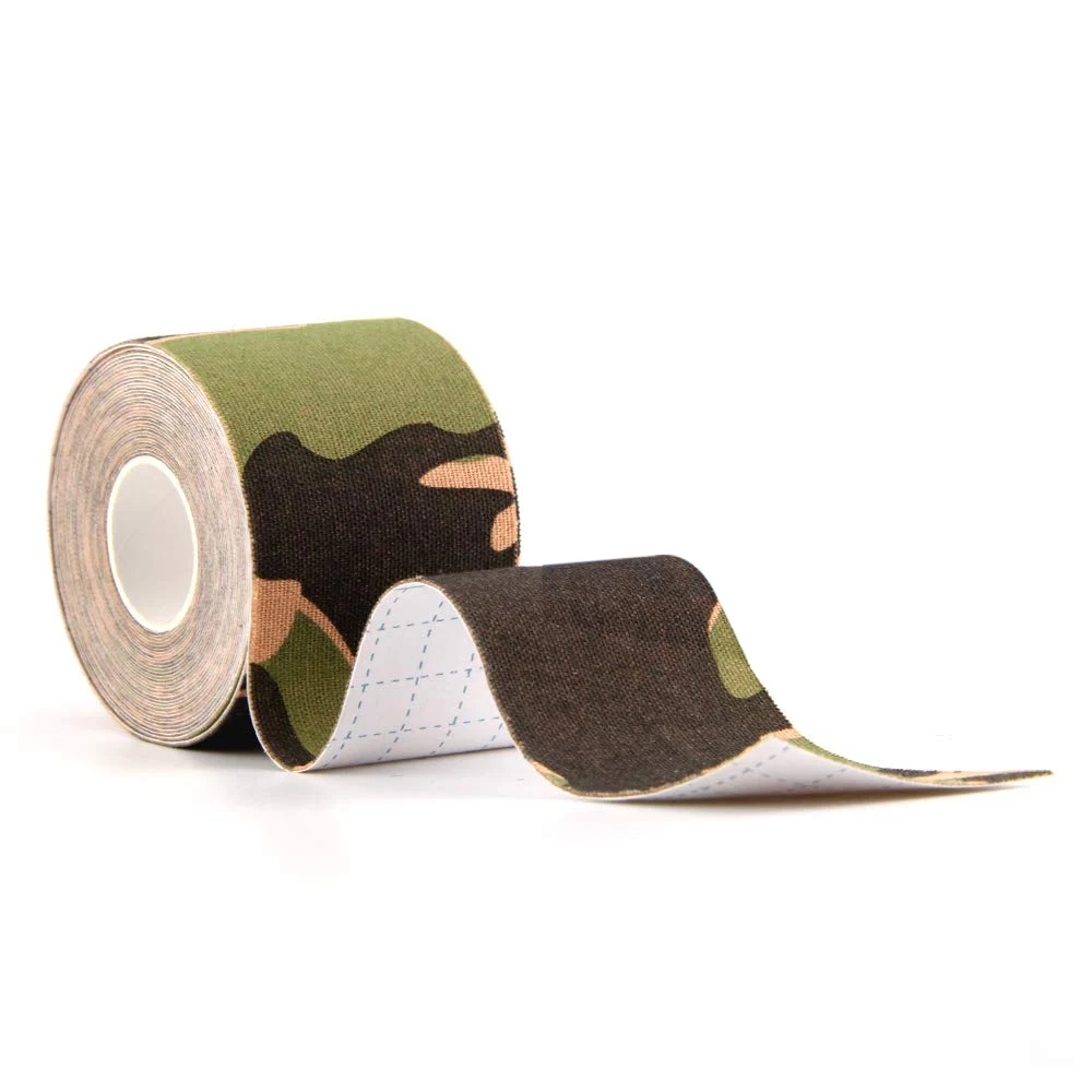 Uncut Camo Green 1 шт. предрезанная/нерезанная кинезиологическая лента хлопок лента мышечная боль снимает фитнес дышащая водонепроницаемая Спортивная терапевтическая клейкая лента - Цвет: Uncut Camo Green