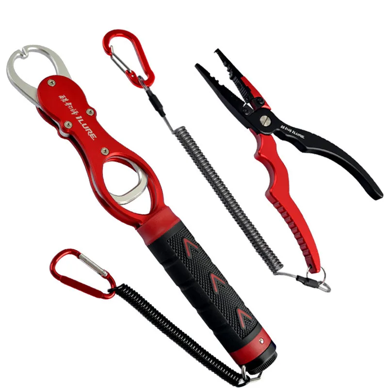 Fish Lip Grip Fishing Pliers Set Scissor Rig Tool Anti Slip Control Split Line Cutter Hook Remove Best Aluminum Alloy Dropship Pliers Aliexpress