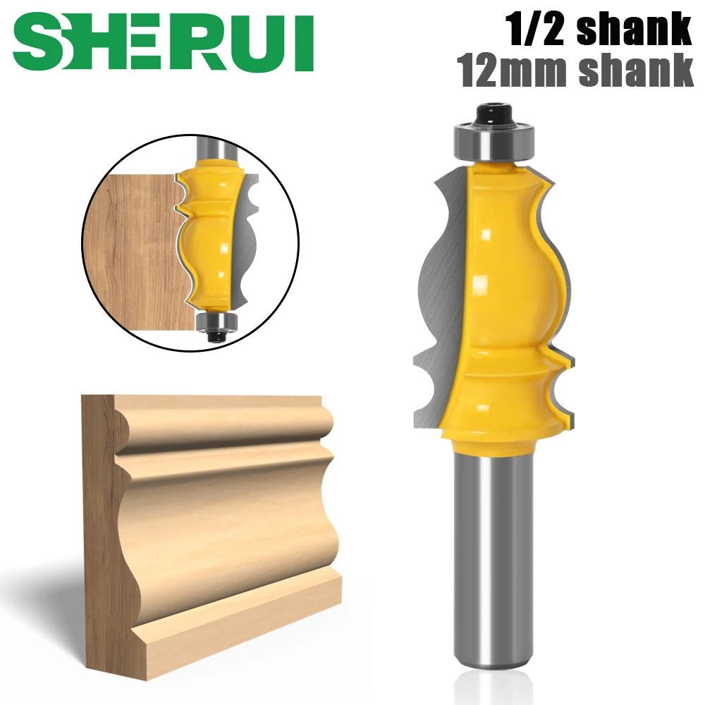 1PC Architectural Molding Router Bit 1/2" Shank Tenon Cutter for