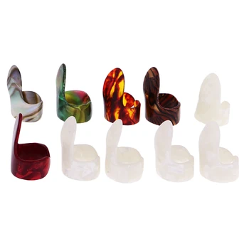 

10x Thumb Finger Pick Protector Guitar Pick Set Plectrum For Electric Guitar