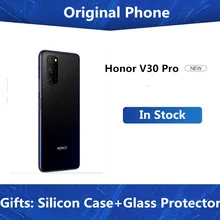 DHL Быстрая Honor V30 Pro 5G мобильный телефон Kirin 990 Android 10,0 6,5" 2400X1080 8GB ram 256GB rom 40.0MP+ 32.0MP 40W зарядное устройство