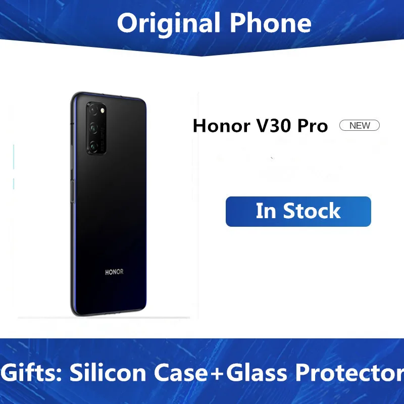 Быстрая доставка DHL Honor V30 Pro смартфон Kirin 990 Android 10 0 6 57 дюйма 256 x 8 ГБ ОЗУ Гб ПЗУ 40 Мп +