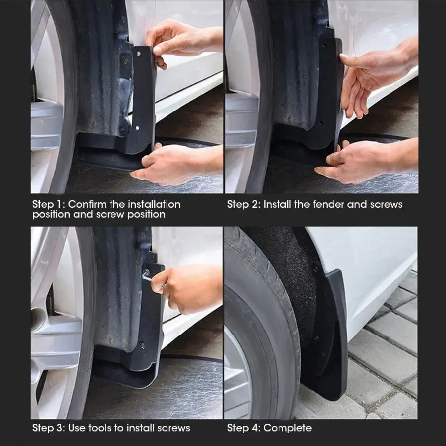 4 шт. Брызговики защитные крышки подходят для Toyota RAV 4 ABS пластиковые Брызговики автомобильные аксессуары