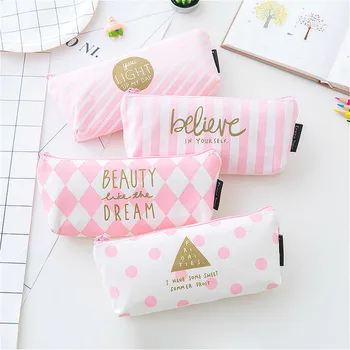 

New Tablet Pen Desktop Pen Holder Office School Storage Case Clear White Black Color Plastic Box Desk Pen Pencil Organizer