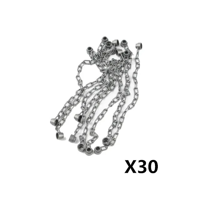 Chain-30pcs WW2 Военная игрушечное оружие строительные блоки Sentry port Oil Barrow Cart корабль армейская камуфляжная лодка город МОС серия кирпичные игрушки C128 - Цвет: Chain-30pcs