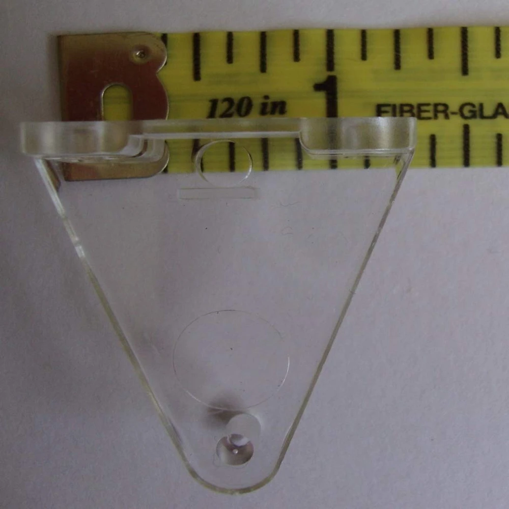 Hold Down Plastic Bracket For 2 inch Horizontal Blind- Pack of 10 - Clear