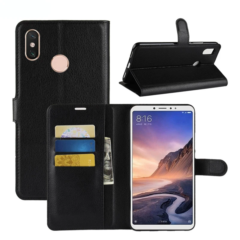 

For Xiaomi Mi Max 3 Case Flip Leather Phone Case For Xiaomi Mi Max 3 High Quality Wallet Leather Stand Cover Filp Cases