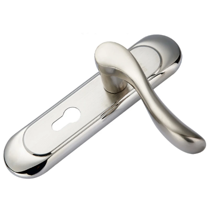 

Minimalist Door Lock Continental Bedroom Door Handle Lock Interior Anti-Theft Room Safety Door Lock Stainless Steel Mute Gate Lo