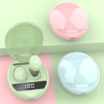 

New Macaron TWS Wireless Sports Waterproof Bluetooth 5.0 Earphone Stereo Noise Reduction With Mic Earphone With Digital Display