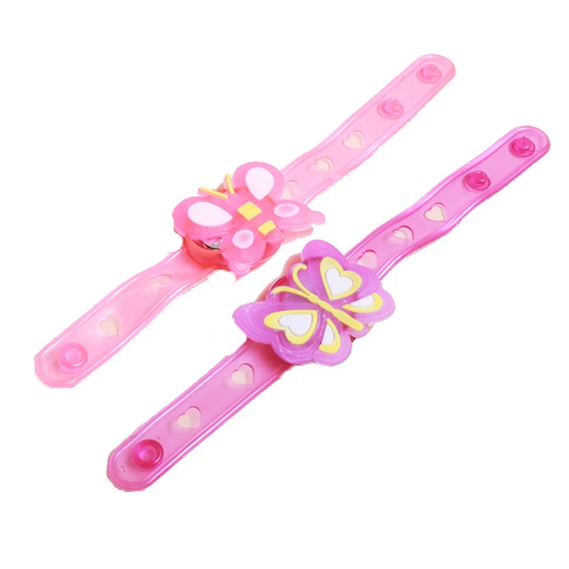 

25pcs/lot LED Luminous cartoon bangle flash fashion wrist strap birthday gift party toy mixed Toy For Kid