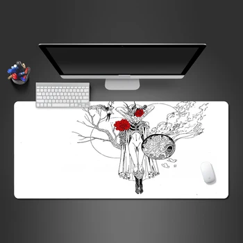 

Black And White Creative Animation Mouse Mats High Quality Computer Game Rubber Pad Best Cool Professional Game Accessories