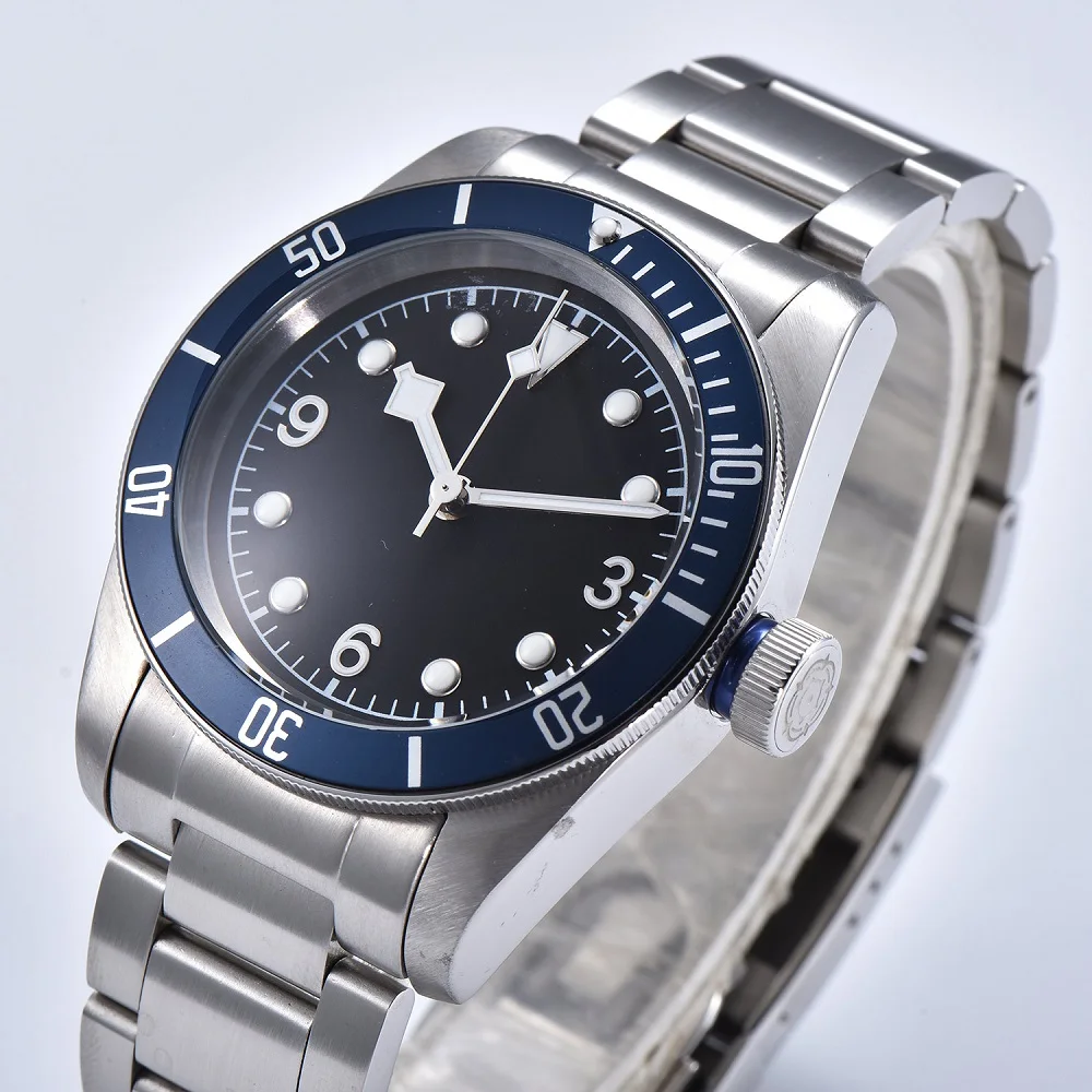 Schwarz Bay 41 мм часы мужские роскошные брендовые автоматические механические часы Военные Спортивные часы для плавания механические часы из нержавеющей стали для мужчин