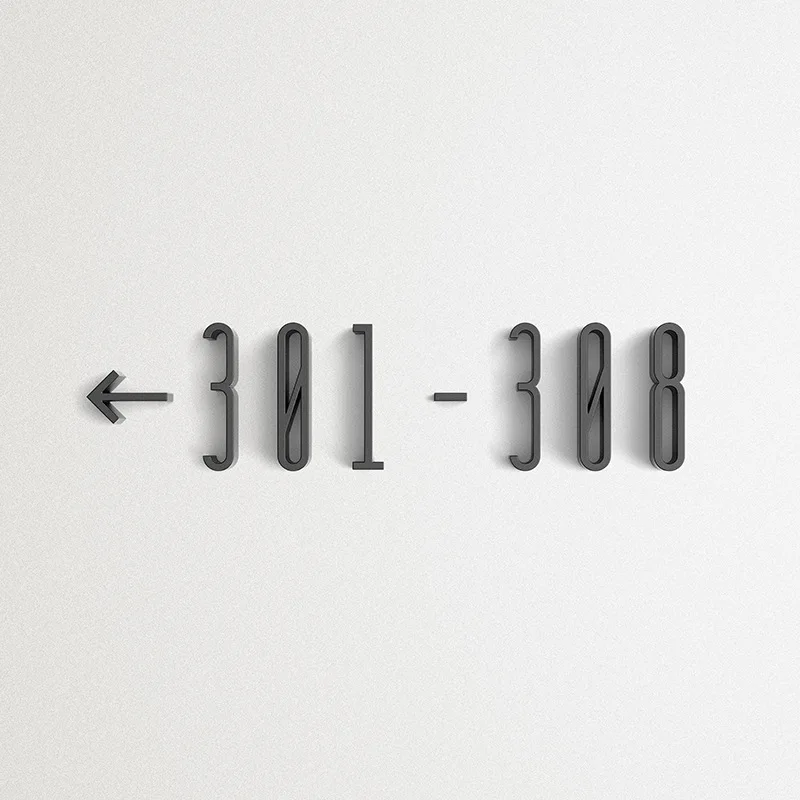 10cm Acrylic Letters and Numbers Wall Decor Villa Hotel Door Plates Figures Dormitory Home Office number DIY