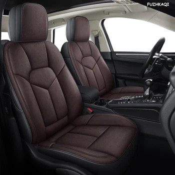 

FUZHKAQI Custom Leather car seat covers For Hyundai Sonata Elantra Tucson i30 IX35 IX25 MISTRA Verna SantaFe ENCINO car seats