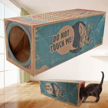 Забавная игрушка-туннель для кошек, складные отверстия, котенок, крафт-бумага, туннель, пещера, прятки, игрушки для кошек, товары для домашних животных, интерактивные игрушки для кошек