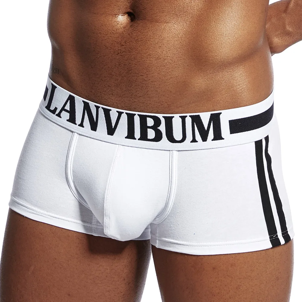 LANVIBUM Мужское нижнее белье мягкие удобные дышащие хлопковые боксеры шорты