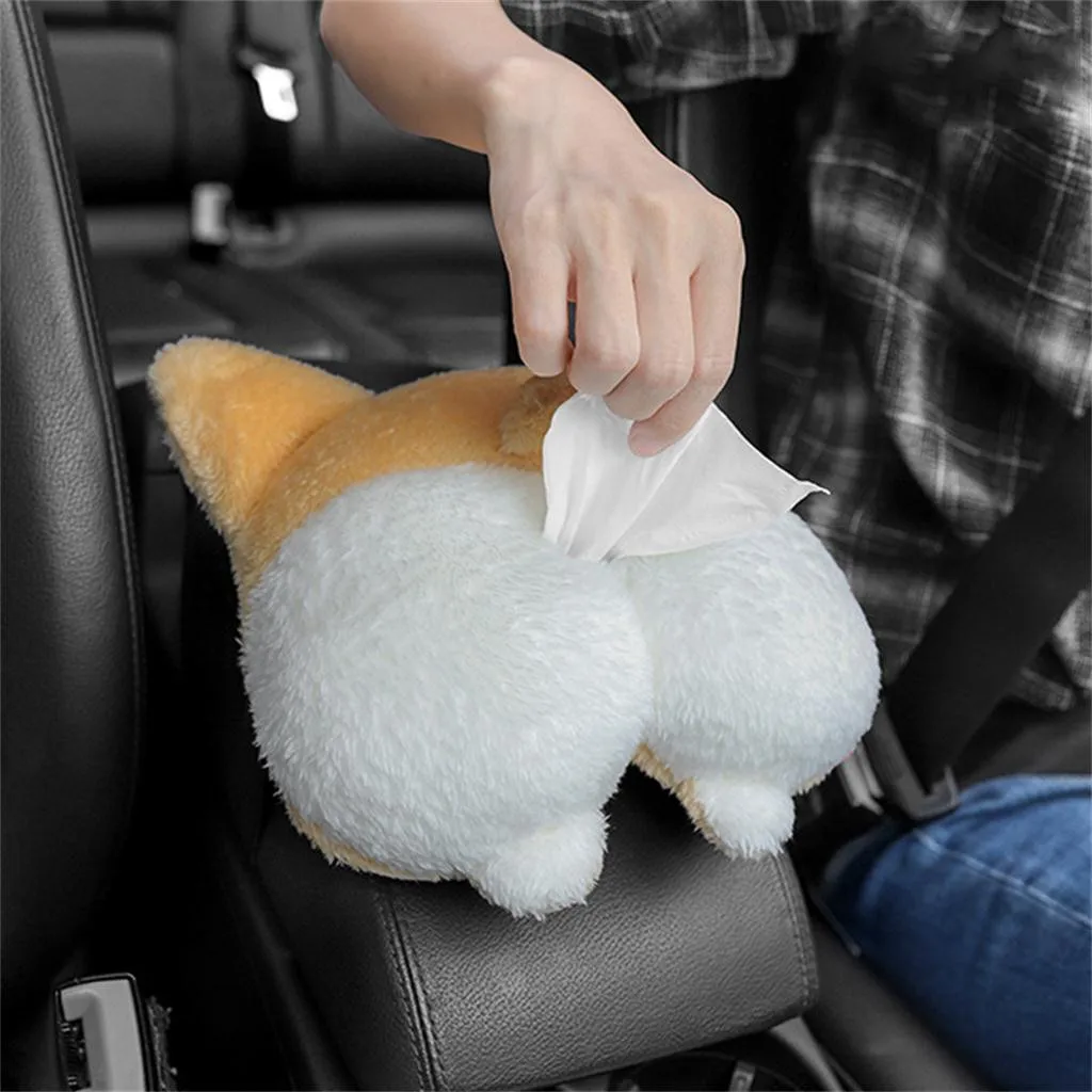 Cartoon Universal Car Tissue Box 1PC Dual-use Hanging Carton Set Cartoon Paper Towel Pumping Tissue Boxes 1108#30