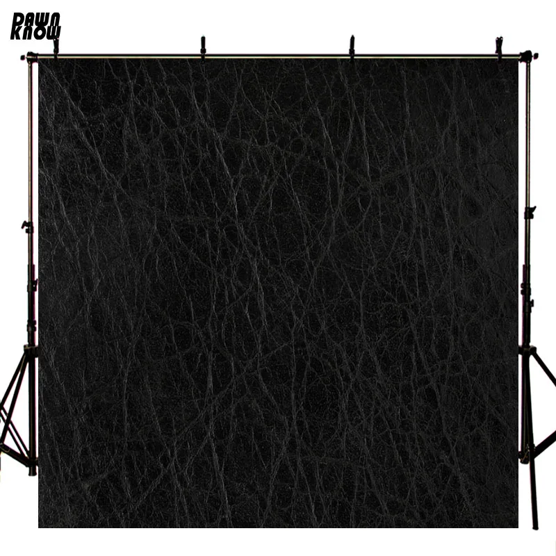 DAWNKNOW Black Texture Leather Vinyl Photography Background For Wedding Photocall Uniquely Backdrops Photo Studio lv1117 | Электроника