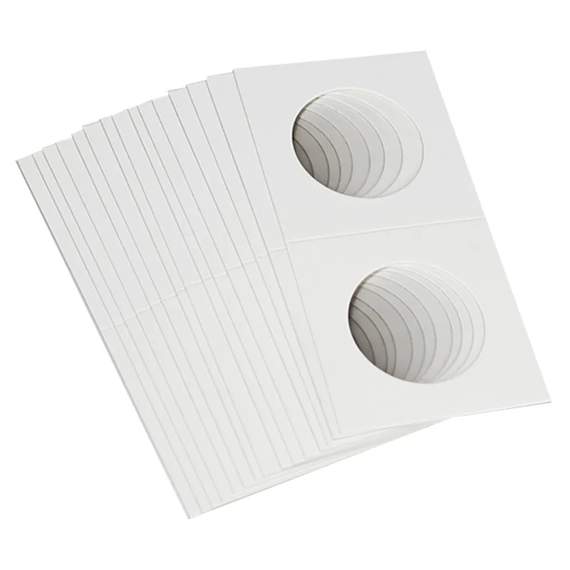 100 шт. Квадратные Картонные держатели для монет принадлежности коллекция Марка