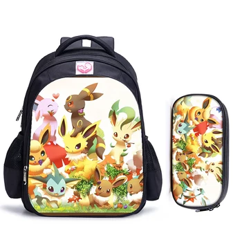 

16 Inch Pokemon Umbreon Sylveon Eevee Children School Bags Orthopedic Backpack Kids School Boys Girls Mochila Infantil Bags