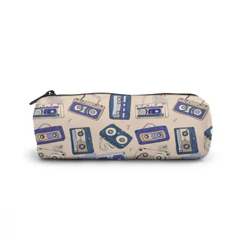 

NOISYDESIGNS Customized Cassette Printing Cosmetic Bag For Make Up For Women Multi-Function School Pencil Case Students