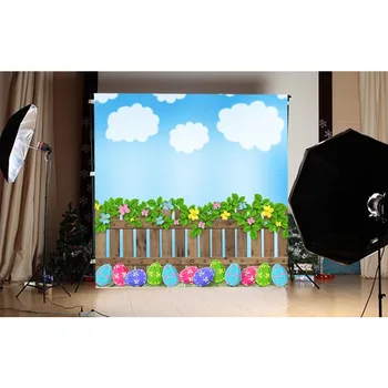 

Decoration Easter backgrounds photography polyester fabric baby portrait photo backdrop for photo Studio props fotografia GE-109