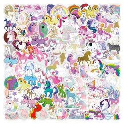 10/30/50/100pcs Mignon Licorne Graffiti Autocollants Esthétique Dessin Animé Autocollants Téléphone Portable Scrapbooking Journal Bagages Autocollant Enfants Jouet 