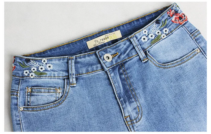 Hot Selling Mom Jeans Women Skinny Slim High Waisted Denim Jeans Pocket Stretch Button Bell-Bottom Pants Jeans NW2309