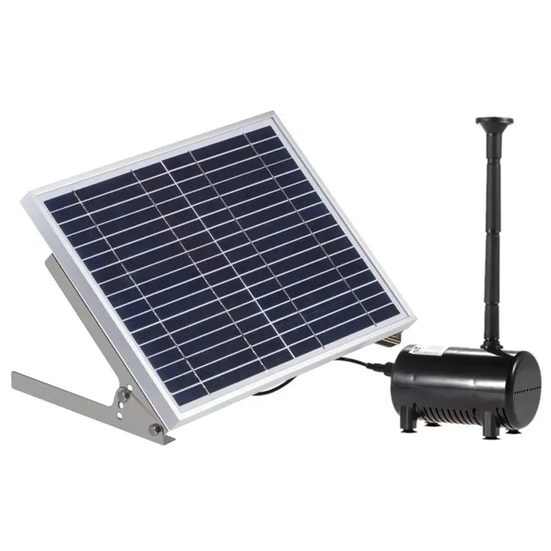 

17V 10W Solar Pond Pump Brushless Fountain Water Pump With 6 Different Wells
