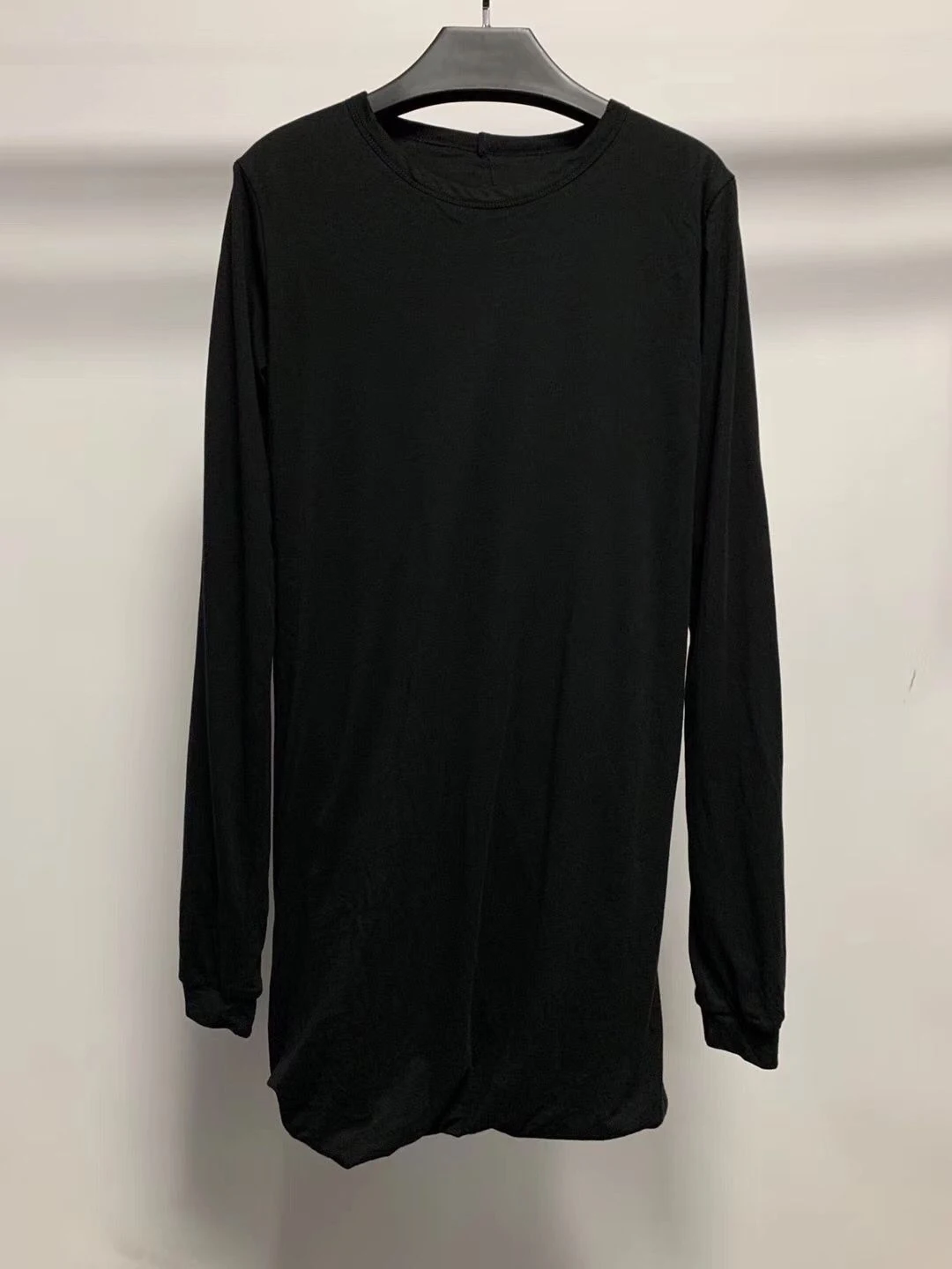 Owen seak Men Cotton Hoodies Sweatshirts Gothic Style Men's Clothing Classic Spring Women Solid Black Long Bottoming shirt