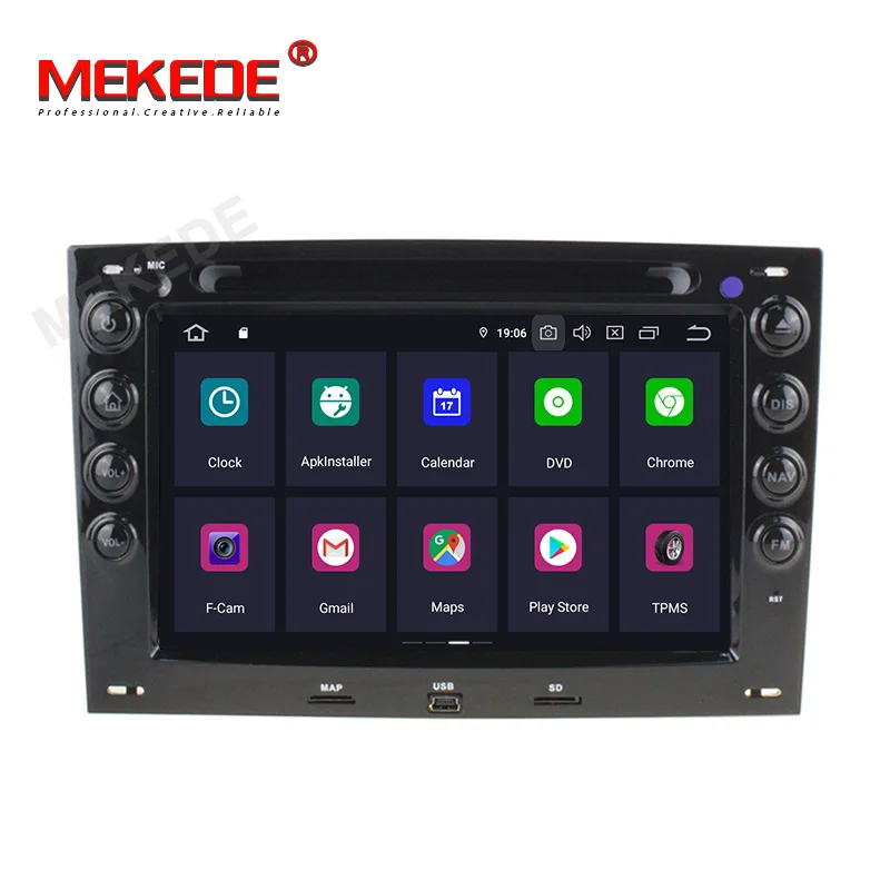 Excellent MEKEDE Android 9.0 car dvd player with 4GB RAM for RENAULT MEGANE 2003-2008 car audio gps dvd car radio car gps dvd player 4