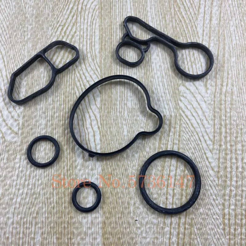 6PCS/Set Oil-Cooler Gaskets ON:55566784 55565385 55568536 55568539 Fit For Chevrolet Cruze Sonic Trax Encore 1.4T Astra oil cooler gasket