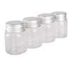 3pcs 30ml 37*50mm Candy bottles Glass Bottles with Aluminum Lids Spice Jars Storage Bottles Pill Container Glass vessels 1