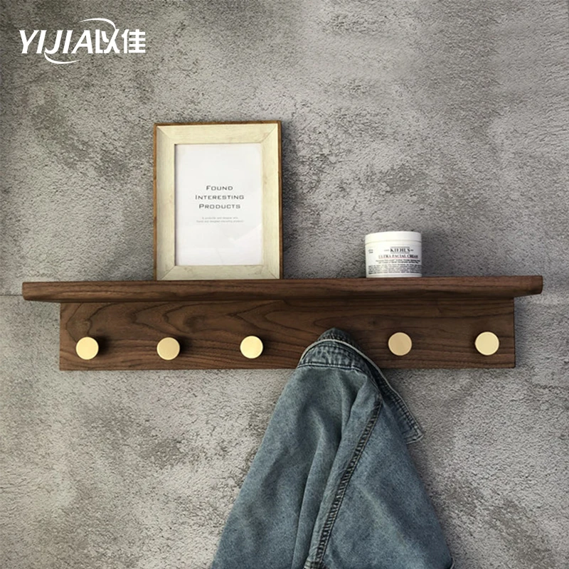 walnut coat rack