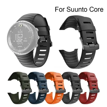 

Replacement Stainless Steel Classic Bracelet Watch Band Straps & Tools for Suunto Core Smart Watch Band All Black Sport Watch