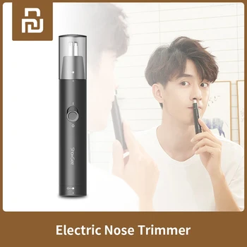 

Portable Electric Nose Hair Trimmer, Washable Movable Double-edged Trimmer with 360° Rotary Shaver Head