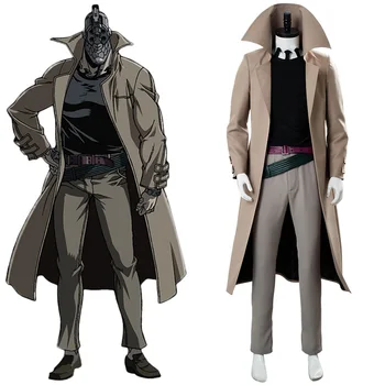 

No Guns Life Cosplay Gun Slave Unit Juzo Inui Cosplay Costume Turtleneck Coat Battle Uniform Halloween Carnival Costumes