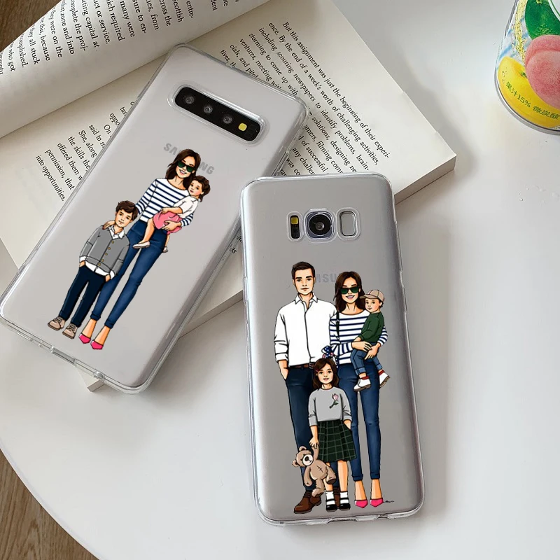 Модный силиконовый чехол для телефона женщин мамочек девочек Samsung Galaxy A70 A80 A750 A51 A71
