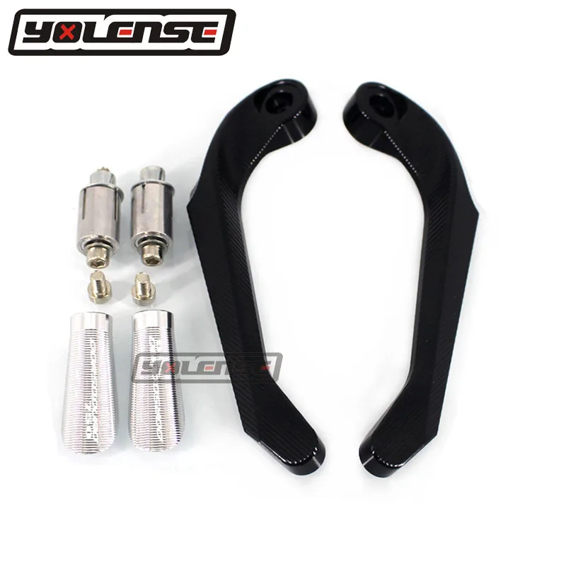 Для Aprilia SHIVER/GT 750 DORSODURO 750 2008- мотоциклетные 7/" 22 мм ручки на руль тормоза рычаги сцепления защита - Цвет: Silver