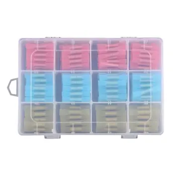 

200pcs Terminal Block Boxed Heat Shrinkable Insulated Soldering Terminal Wiring