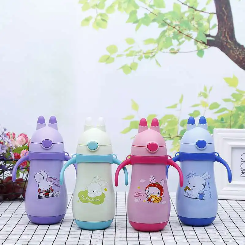 

2019 New Style Creative Children Insulated Cup Insulated Stainless Steel Bottle Daily Use the Department Store Cup Portable Glas