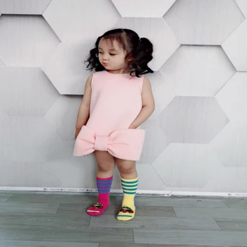 

BOBOMOON PRE-SALE New Summer Beautiful Princess Toddler Girls Dress Big Bow Dress Elegant Dresses for Baby Girl