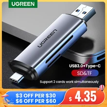 Aliexpress - Ugreen Card Reader USB 3.0&Type C to SD Micro SD TF Card Reader for PC Laptop Accessories Smart Memory Cardreader SD Card Reader