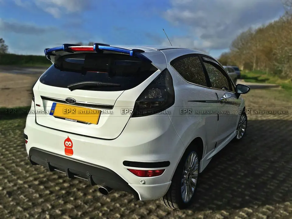 Для Ford Fiesta ST Facelift MTD Style FRP Неокрашенный задний спойлер из стекловолокна (2 шт.)